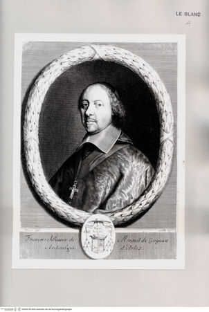 Vorderseite von Istituto Nazionale per la Grafica [http://creativecommons.org/publicdomain/mark/1.0/] Bildnis des François A. de Monteil de Grignan, Erzbischof von Arles - , bh505109. Foto.