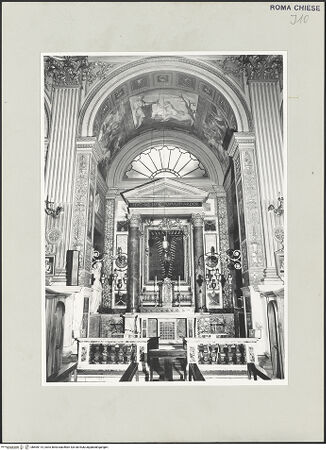 Vorderseite von Sopr. BAS ROMA [https://www.deutsche-digitale-bibliothek.de/content/lizenzen/rv-ez/] San Marcello al CorsoCappella del Santissimo Crocifisso - , bh505114_recto. Foto.