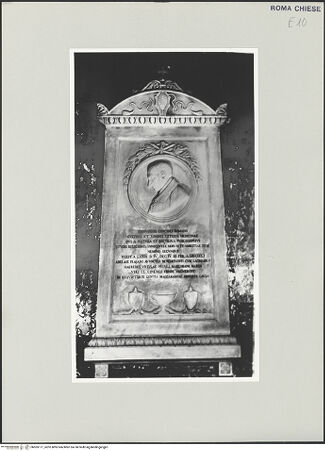 Vorderseite von Sopr. BAS ROMA [https://www.deutsche-digitale-bibliothek.de/content/lizenzen/rv-ez/] Kenotaph für Onorio Concioli - , bh505171_recto. Foto.