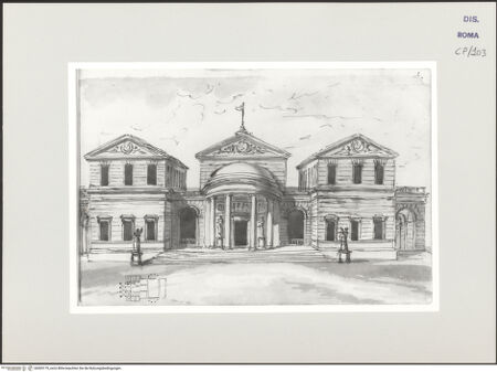 Vorderseite von Sopr. BAS ROMA [https://www.deutsche-digitale-bibliothek.de/content/lizenzen/rv-ez/] San Marcello al CorsoLanghaus - Zum Chor, bh505179_recto. Foto.