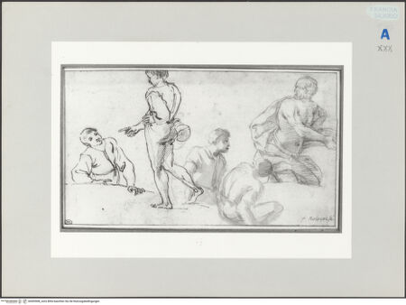 Vorderseite von Réunion des Musées Nationaux [https://www.deutsche-digitale-bibliothek.de/content/lizenzen/rv-ez/] Figurenstudien - , bh505508_recto. Foto.