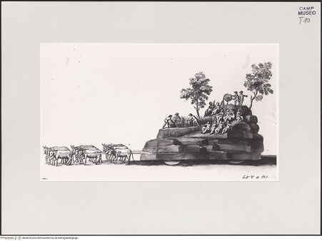 Vorderseite von Sopr. BAS NA [https://www.deutsche-digitale-bibliothek.de/content/lizenzen/rv-ez/] Allegorischer Triumphwagen - Gesamtansicht, bh505510_recto. Foto.