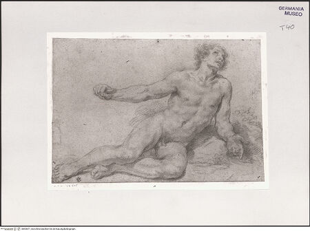 Vorderseite von Staatliche Museen [https://www.deutsche-digitale-bibliothek.de/content/lizenzen/rv-ez/] Liegender Akt - , bh505671_recto. Foto.