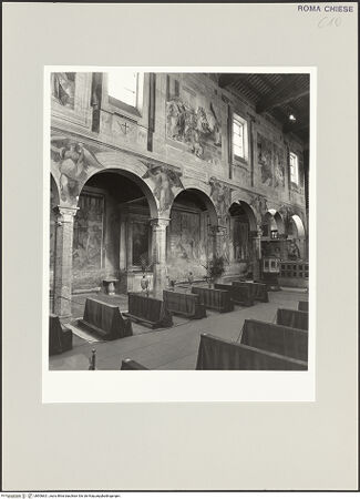 Vorderseite von Sopr. BAS ROMA [https://www.deutsche-digitale-bibliothek.de/content/lizenzen/rv-ez/] Santi Nereo e Achilleo - Linke Wand und linkes Seitenschiff, bh506621_recto. Foto.