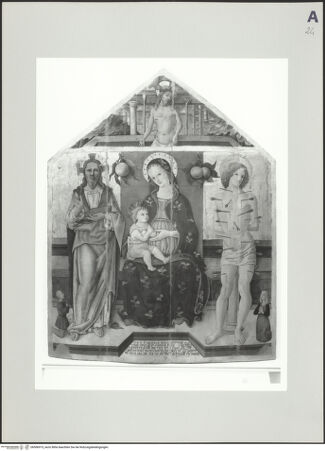 Vorderseite von Sigismondi, Roberto [https://www.deutsche-digitale-bibliothek.de/content/lizenzen/rv-fz/] Schmerzensmann - Gesamtansicht, bh506973_recto. Foto: Sigismondi, Roberto.