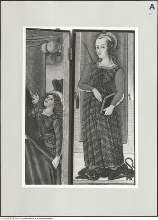 Vorderseite von Sigismondi, Roberto [https://www.deutsche-digitale-bibliothek.de/content/lizenzen/rv-fz/] Flügelaltar mit Schutzmantelmadonna und Heiligen - Margareta, bh507231_recto. Foto: Sigismondi, Roberto.