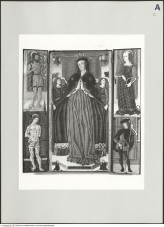 Vorderseite von Sigismondi, Roberto [https://www.deutsche-digitale-bibliothek.de/content/lizenzen/rv-fz/] Flügelaltar mit Schutzmantelmadonna und Heiligen - Gesamtansicht, bh507236_recto. Foto: Sigismondi, Roberto.