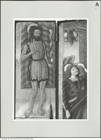 Vorderseite von Sigismondi, Roberto [https://www.deutsche-digitale-bibliothek.de/content/lizenzen/rv-fz/] Flügelaltar mit Schutzmantelmadonna und Heiligen - Johannes der Täufer, bh507237_recto. Foto: Sigismondi, Roberto.