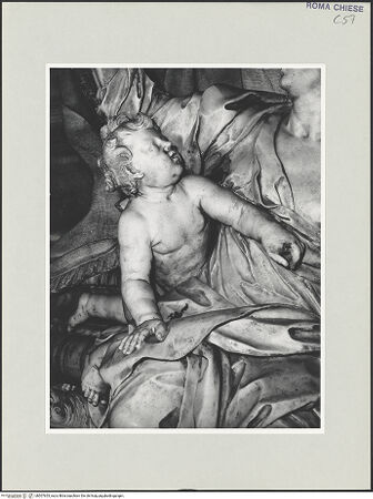 Vorderseite von Sopr. BAS ROMA [https://www.deutsche-digitale-bibliothek.de/content/lizenzen/rv-ez/] Grabmal für Luigi Priuli - rechte Allegorie: Caritas, Detail, bh507653_recto. Foto.