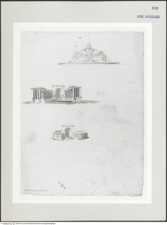 Vorderseite von Getty Research Institute [https://www.deutsche-digitale-bibliothek.de/content/lizenzen/rv-ez/] ZeichnungenEntwürfe für Brunnen - , bh507700_recto. Foto.