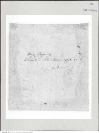 Vorderseite von Getty Research Institute [https://www.deutsche-digitale-bibliothek.de/content/lizenzen/rv-ez/] EntwürfeInschrift - , bh507710_recto. Foto.