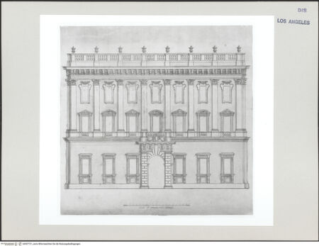 Vorderseite von Getty Research Institute [https://www.deutsche-digitale-bibliothek.de/content/lizenzen/rv-ez/] Fassade - , bh507721_recto. Foto.