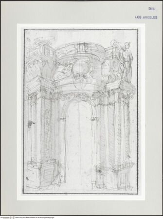 Vorderseite von Getty Research Institute [http://creativecommons.org/publicdomain/mark/1.0/] GrabmonumenteArchitekturstudie - , bh507726_recto. Foto.