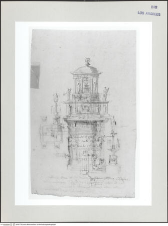 Vorderseite von Getty Research Institute [https://www.deutsche-digitale-bibliothek.de/content/lizenzen/rv-ez/] GrabmonumenteGrundriss - , bh507733_recto. Foto.