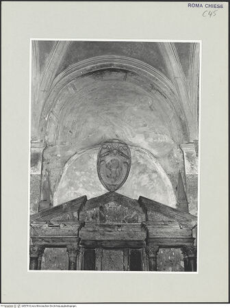 Vorderseite von Sopr. BAS ROMA [https://www.deutsche-digitale-bibliothek.de/content/lizenzen/rv-ez/] Grabmal für Francesco Pisani und Gerolamo Quirini - Wappen des Francesco Pisani, bh507814_recto. Foto.