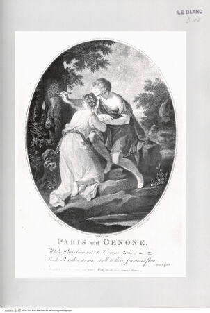 Vorderseite von Istituto Nazionale per la Grafica [http://creativecommons.org/publicdomain/mark/1.0/] Paris und Oenone - , bh507909. Foto.