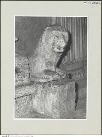 Vorderseite von Sopr. BAS ROMA [https://rightsstatements.org/page/CNE/1.0/] Löwe - , bh507912_recto. Foto.