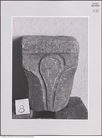 Vorderseite von Sopr. BAS NA [https://www.deutsche-digitale-bibliothek.de/content/lizenzen/rv-ez/] Kapitell - Gesamtansicht, bh508092_recto. Foto.