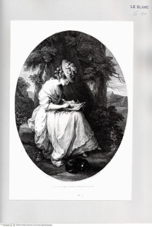 Vorderseite von Istituto Nazionale per la Grafica [http://creativecommons.org/publicdomain/mark/1.0/] Bildnis der Louisa Hammond (Der Brief) - , bh508155. Foto.