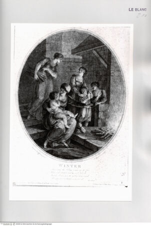 Vorderseite von Istituto Nazionale per la Grafica [http://creativecommons.org/publicdomain/mark/1.0/] Die 4 JahreszeitenAllegorie des Winters - , bh508162. Foto.