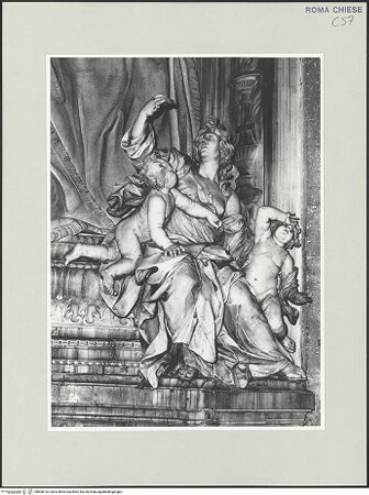 Vorderseite von Sopr. BAS ROMA [https://www.deutsche-digitale-bibliothek.de/content/lizenzen/rv-ez/] Grabmal für Luigi Priuli - rechte Allegorie: Caritas, bh508192_recto. Foto.