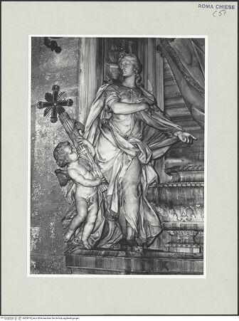 Vorderseite von Sopr. BAS ROMA [https://www.deutsche-digitale-bibliothek.de/content/lizenzen/rv-ez/] Grabmal für Luigi Priuli - linke Allegorie: Gerechtigkeit, bh508195_recto. Foto.