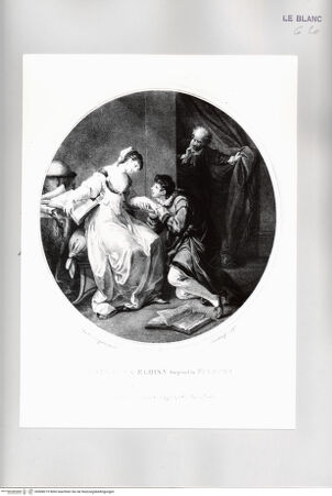 Vorderseite von Istituto Nazionale per la Grafica [http://creativecommons.org/publicdomain/mark/1.0/] A. Pope, Abelard and Heloise: Abaelard und Heloise werden von Fulbert überrascht - , bh508219. Foto.