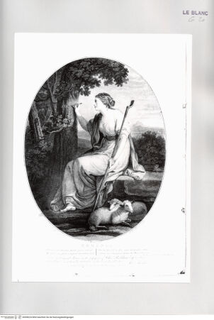 Vorderseite von Istituto Nazionale per la Grafica [http://creativecommons.org/publicdomain/mark/1.0/] T. Tasso, La Gerusalemme liberata: Erminia schreibt Tancreds Namen in die Rinde des Baumes - , bh508224. Foto.