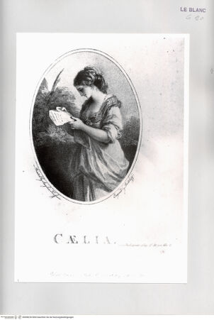 Vorderseite von Istituto Nazionale per la Grafica [http://creativecommons.org/publicdomain/mark/1.0/] Shakespeare, As you like it: Caelia - , bh508236. Foto.