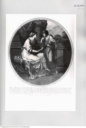 Vorderseite von Istituto Nazionale per la Grafica [http://creativecommons.org/publicdomain/mark/1.0/] Papirius wird von seiner Mutter aufgefordert, die Geheimnisse des Senats preiszugeben - , bh508240. Foto.