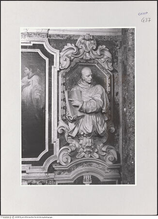 Vorderseite von ICCD [https://www.deutsche-digitale-bibliothek.de/content/lizenzen/rv-ez/] Wanddekoration der Cappella di Sant'UgoDer selige Nicola Albergati - , bh508336_recto. Foto.