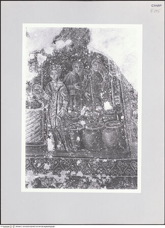 Vorderseite von ICCD [https://www.deutsche-digitale-bibliothek.de/content/lizenzen/rv-ez/] Szenen aus dem Leben Christi, Apostel und EvangelistensymboleSzenen aus dem Leben Christi: Christus und die Samariterin; das Hochzeitsmahl in Kana - Die Samariterin; die Diener (Hochzeitsmahl), bh508341_recto. Foto.