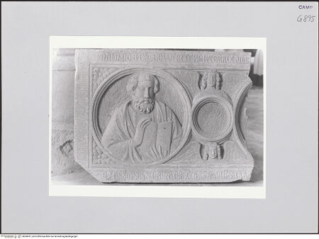 Vorderseite von Courtauld Institute, Conway Library [https://www.deutsche-digitale-bibliothek.de/content/lizenzen/rv-ez/] Sarkophagfront - Rechtes Teil, bh508391_recto. Foto.