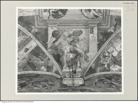 Vorderseite von Musei Vaticani [https://www.deutsche-digitale-bibliothek.de/content/lizenzen/rv-ez/] Die Sixtinische DeckePropheten und SibyllenJonas - , bh508771_recto. Foto.