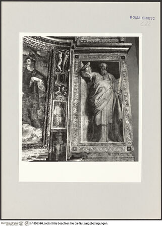 Vorderseite von Sopr. BAS ROMA [https://www.deutsche-digitale-bibliothek.de/content/lizenzen/rv-ez/] ApsisdekorationVorjochdekoration - Rechter Prophet, bh508910_recto. Foto.