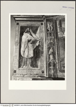 Vorderseite von Sopr. BAS ROMA [https://www.deutsche-digitale-bibliothek.de/content/lizenzen/rv-ez/] ApsisdekorationVorjochdekoration - Linker Prophet, bh508911_recto. Foto.