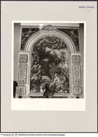 Vorderseite von Sopr. BAS ROMA [https://www.deutsche-digitale-bibliothek.de/content/lizenzen/rv-ez/] Anbetung der Hirten - , bh508916_recto. Foto.