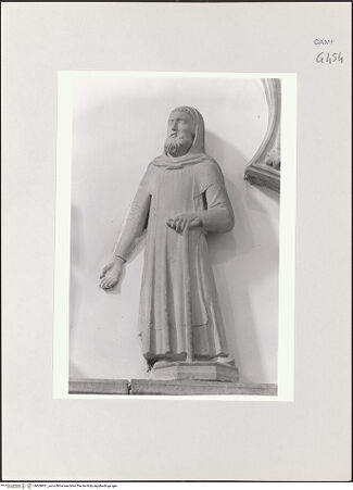 Vorderseite von Courtauld Institute of Art [https://www.deutsche-digitale-bibliothek.de/content/lizenzen/rv-ez/] Grabmal für Cristoforo d'Aquino (gest. 1342) und Tommaso d'Aquino (gest. 1357) - Antonius Abbas, bh508931_recto. Foto.