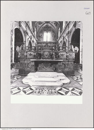 Vorderseite von ICCD [https://www.deutsche-digitale-bibliothek.de/content/lizenzen/rv-ez/] Hauptaltar - Rückseite, bh508956_recto. Foto.