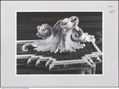 Vorderseite von ICCD [https://www.deutsche-digitale-bibliothek.de/content/lizenzen/rv-ez/] Detail: Brüstung mit Akanthusornament, bh508962_recto. Foto.