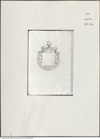 Vorderseite von Museum der bildenden Künste Leipzig [https://www.deutsche-digitale-bibliothek.de/content/lizenzen/rv-ez/] Album mit Zeichnungen und EntwürfenOrnament mit Salbgefäß - , bh508965_recto. Foto.