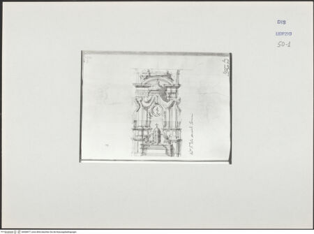 Vorderseite von Museum der bildenden Künste Leipzig [https://www.deutsche-digitale-bibliothek.de/content/lizenzen/rv-ez/] Album mit Zeichnungen und EntwürfenAltarentwurf - ohne aufgeklebte Zeichnung, bh508977_recto. Foto.
