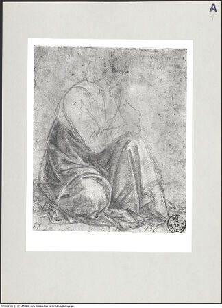 Vorderseite von Sopr BAS Fi [https://www.deutsche-digitale-bibliothek.de/content/lizenzen/rv-ez/] Draperiestudie zu einer Sitzenden - , bh509080_recto. Foto.