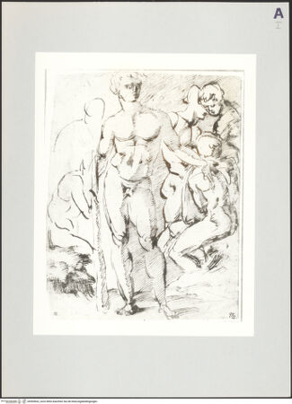 Vorderseite von Nationalmuseum Stockholm [https://www.deutsche-digitale-bibliothek.de/content/lizenzen/rv-fz/] Aktstudien - , bh509602_recto. Foto.