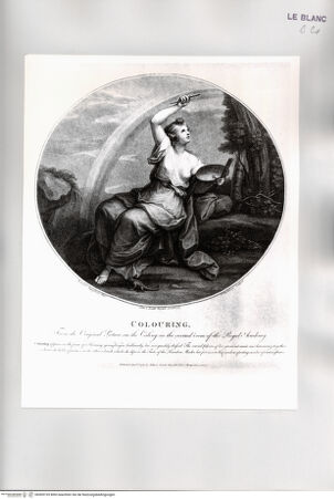 Vorderseite von Istituto Nazionale per la Grafica [http://creativecommons.org/publicdomain/mark/1.0/] Allegorie der 4 Teile der MalereiDie Kolorierung, 4. Zustand - , bh509735. Foto.