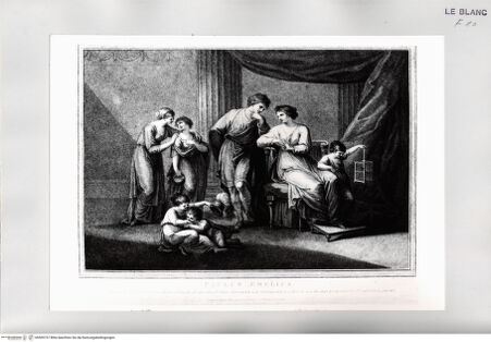 Vorderseite von Istituto Nazionale per la Grafica [http://creativecommons.org/publicdomain/mark/1.0/] Paulus Aemilius und seine Familie, 4. Zustand - , bh509737. Foto.