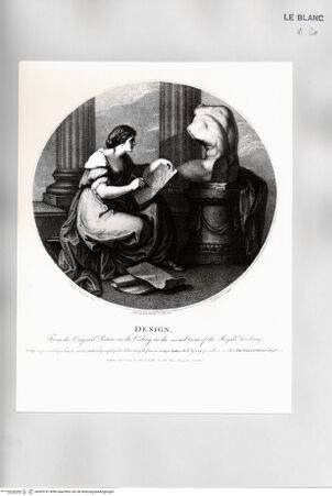 Vorderseite von Istituto Nazionale per la Grafica [http://creativecommons.org/publicdomain/mark/1.0/] Allegorie der 4 Teile der MalereiDie Zeichnung, 4. Zustand - , bh509741. Foto.