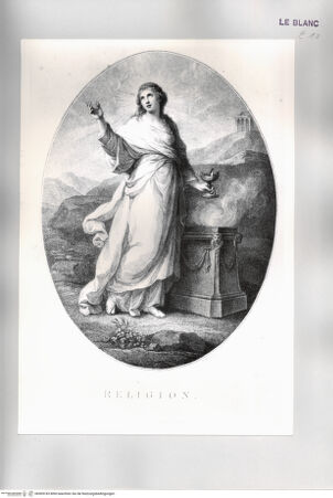 Vorderseite von Istituto Nazionale per la Grafica [http://creativecommons.org/publicdomain/mark/1.0/] Allegorie der Religion, 4. Zustand - , bh509743. Foto.