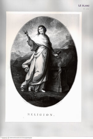 Vorderseite von Istituto Nazionale per la Grafica [http://creativecommons.org/publicdomain/mark/1.0/] Allegorie der Religion, 4. Zustand - , bh509744. Foto.