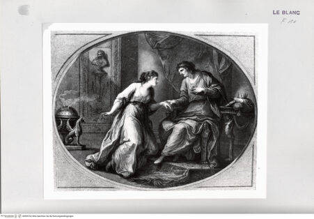 Vorderseite von Istituto Nazionale per la Grafica [http://creativecommons.org/publicdomain/mark/1.0/] Rhodopis und Psammetichus, 2. Zustand - , bh509762. Foto.